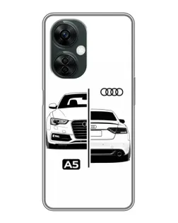 Чехол для OnePlus Nord CE 3 Lite с картинкой «Audi — контрастный дизайн» Чехол для OnePlus Nord CE 3 Lite с картинкой «Audi — контрастный дизайн»
