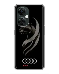 Чехол для OnePlus Nord CE 3 Lite с картинкой «Графика — пантера и Audi» Чехол для OnePlus Nord CE 3 Lite с картинкой «Графика — пантера и Audi»