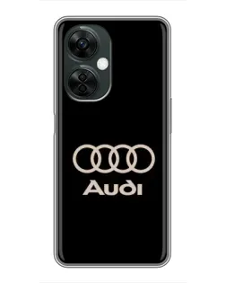 Чехол для OnePlus Nord CE 3 Lite с картинкой «Audi — золотой логотип» Чехол для OnePlus Nord CE 3 Lite с картинкой «Audi — золотой логотип»