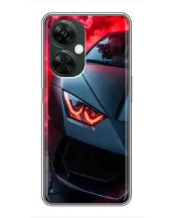 Чехол для OnePlus Nord CE 3 Lite с картинкой «Lamborghini красное сияние»