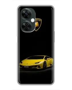 Чехол для OnePlus Nord CE 3 Lite с картинкой «Lamborghini желтый акцент»