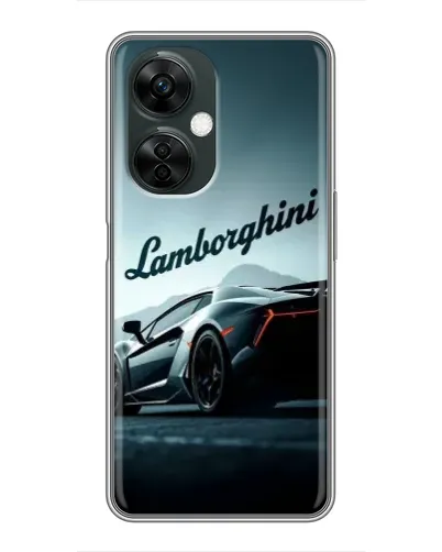 Чехол для OnePlus Nord CE 3 Lite с картинкой «Классическая надпись Lamborghini»