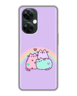 Чохол для OnePlus Nord CE 3 Lite з картинкою «Веселкові Пушини»