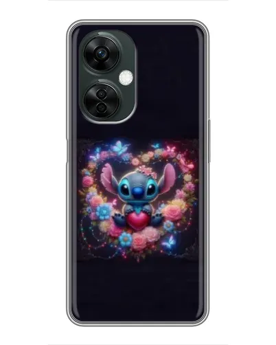 Чехол для OnePlus Nord CE 3 Lite с картинкой «Stitch в цветах»