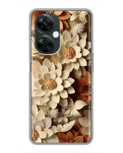 Чохол для OnePlus Nord CE 3 Lite з картинкою «Бежевий флористичний декор» Чохол для OnePlus Nord CE 3 Lite з картинкою «Бежевий флористичний декор»