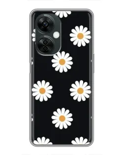 Чохол для OnePlus Nord CE 3 Lite з картинкою «Ромашки на чорному» Чохол для OnePlus Nord CE 3 Lite з картинкою «Ромашки на чорному»