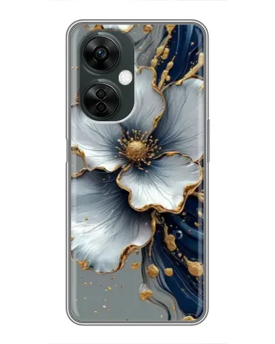 Чехол для OnePlus Nord CE 3 Lite с картинкой «Белый цветок и золотой флюид» Чехол для OnePlus Nord CE 3 Lite с картинкой «Белый цветок и золотой флюид»