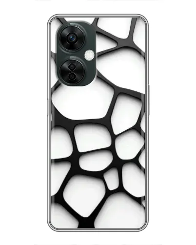 Чехол для OnePlus Nord CE 3 Lite с картинкой «Белая объемная сетка» Чехол для OnePlus Nord CE 3 Lite с картинкой «Белая объемная сетка»