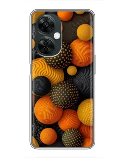 Чехол для OnePlus Nord CE 3 Lite с картинкой «Объемные оранжевые сферы» Чехол для OnePlus Nord CE 3 Lite с картинкой «Объемные оранжевые сферы»