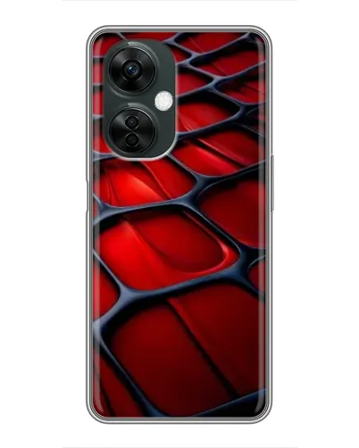 Чехол для OnePlus Nord CE 3 Lite с картинкой «Красная глянцевая сетка» Чехол для OnePlus Nord CE 3 Lite с картинкой «Красная глянцевая сетка»