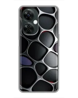 Чехол для OnePlus Nord CE 3 Lite с картинкой «Объемная темная решетка» Чехол для OnePlus Nord CE 3 Lite с картинкой «Объемная темная решетка»