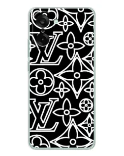 Чехол для OnePlus Nord CE 5 с картинкой «Черно-белый узор LV»