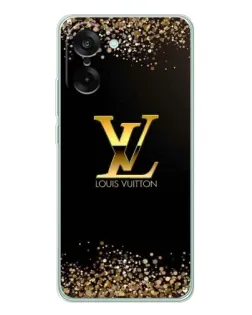Чехол для OnePlus Nord CE 5 с картинкой «LV — золотые искры»