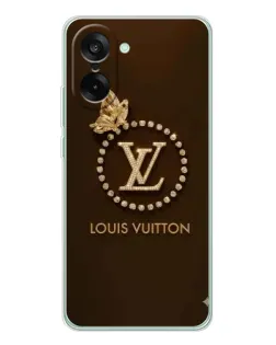Чехол для OnePlus Nord CE 5 с картинкой «LV — золотая печать»