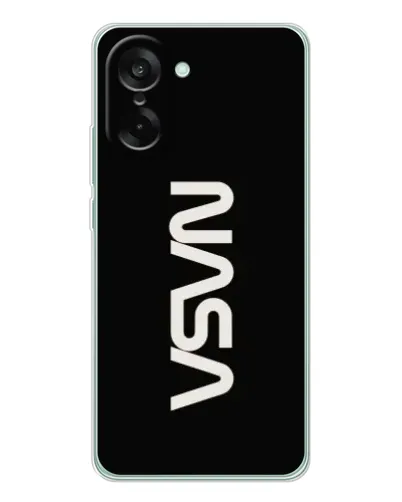 Чехол для OnePlus Nord CE 5 с картинкой «NASA — вертикальный логотип»