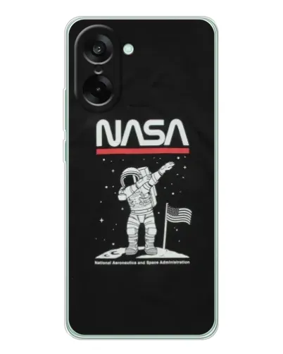 Чехол для OnePlus Nord CE 5 с картинкой «NASA — шагаем по Луне»