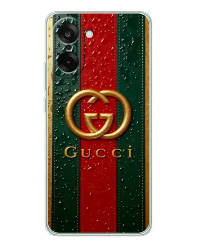 Чехол для OnePlus Nord CE 5 с картинкой «Gucci — фирменная полоса и золото» Чехол для OnePlus Nord CE 5 с картинкой «Gucci — фирменная полоса и золото»