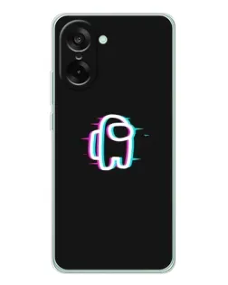 Чехол для OnePlus Nord CE 5 с картинкой «Among Us неон»