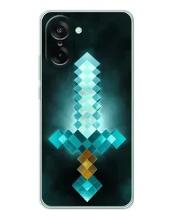Чехол для OnePlus Nord CE 5 с картинкой «Алмазный меч неон» Чехол для OnePlus Nord CE 5 с картинкой «Алмазный меч неон»