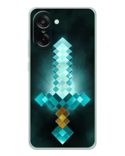 Чехол для OnePlus Nord CE 5 с картинкой «Алмазный меч неон» Чехол для OnePlus Nord CE 5 с картинкой «Алмазный меч неон»