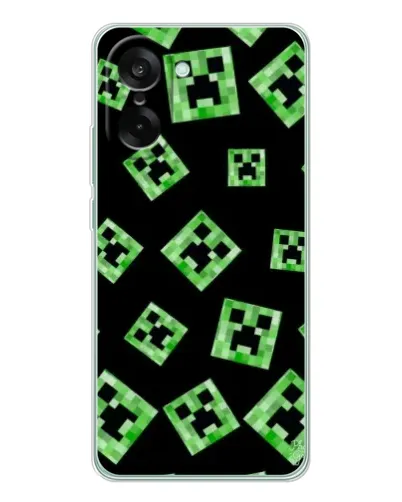 Чехол для OnePlus Nord CE 5 с картинкой «Паттерн с криперами» Чехол для OnePlus Nord CE 5 с картинкой «Паттерн с криперами»