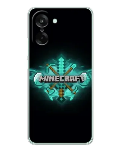 Чехол для OnePlus Nord CE 5 с картинкой «Minecraft Diamond лого» Чехол для OnePlus Nord CE 5 с картинкой «Minecraft Diamond лого»
