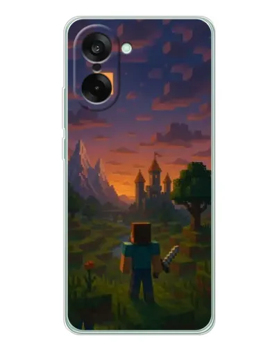 Чехол для OnePlus Nord CE 5 с картинкой «Стив у башни» Чехол для OnePlus Nord CE 5 с картинкой «Стив у башни»