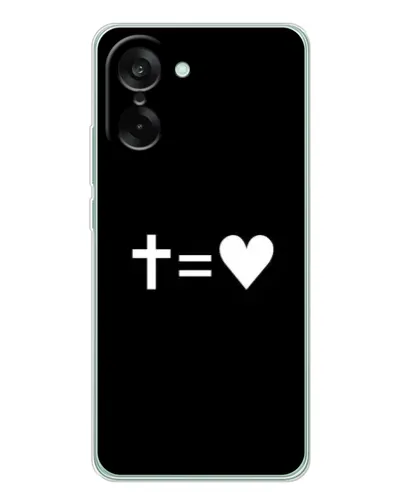 Чехол для OnePlus Nord CE 5 с картинкой «Крест и Сердце»