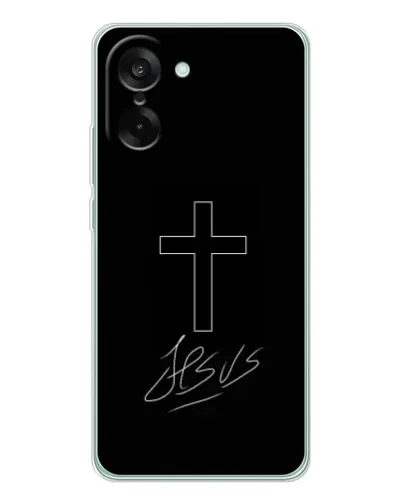 Чехол для OnePlus Nord CE 5 с картинкой «Графический крест Jesus» Чехол для OnePlus Nord CE 5 с картинкой «Графический крест Jesus»