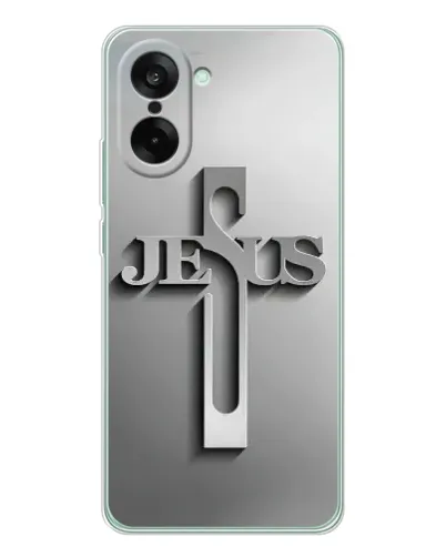 Чехол для OnePlus Nord CE 5 с картинкой «Металлический крест Jesus» Чехол для OnePlus Nord CE 5 с картинкой «Металлический крест Jesus»