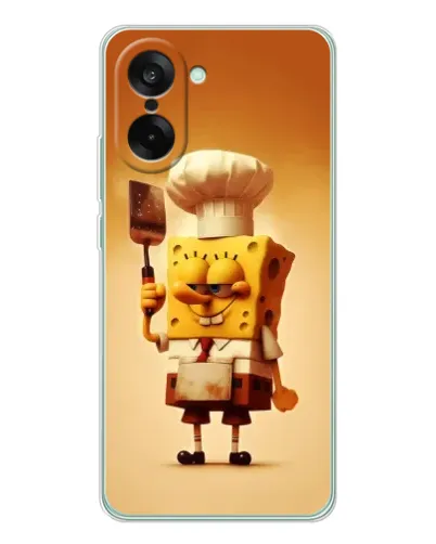 Чехол для OnePlus Nord CE 5 с картинкой «Губка Боб повар»
