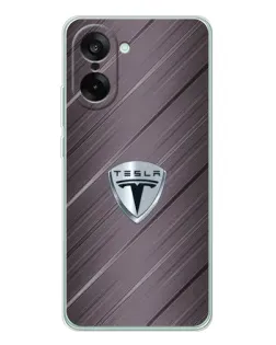 Чохол для OnePlus Nord CE 5 з картинкою «Металева текстура Tesla»