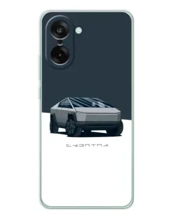 Чохол для OnePlus Nord CE 5 з картинкою «Сріблястий Cybertruck Tesla»
