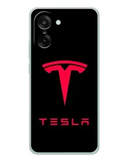 Чохол для OnePlus Nord CE 5 з картинкою «Tesla Red Logo»