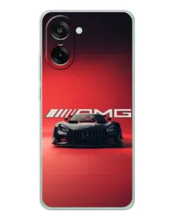 Чехол для OnePlus Nord CE 5 с картинкой «Mercedes AMG — красная линия»