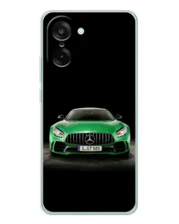 Чехол для OnePlus Nord CE 5 с картинкой «Mercedes — неоновый лого»