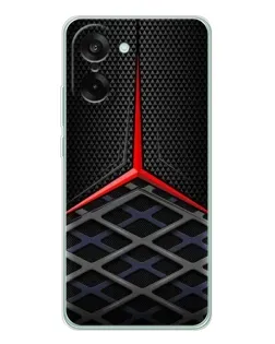 Чехол для OnePlus Nord CE 5 с картинкой «Mercedes Carbon Grid»