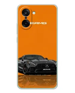 Чехол для OnePlus Nord CE 5 с картинкой «Оранжевый Mercedes AMG»