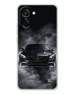 Чехол для OnePlus Nord CE 5 с картинкой «Mercedes в дыму»