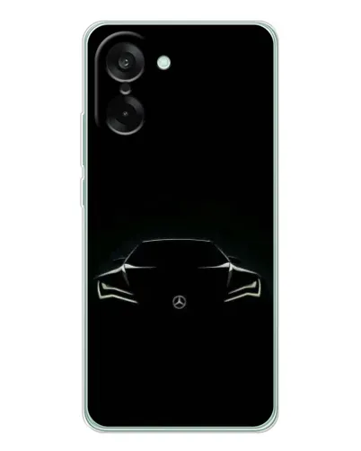 Чехол для OnePlus Nord CE 5 с картинкой «Mercedes — силуэт авто» Чехол для OnePlus Nord CE 5 с картинкой «Mercedes — силуэт авто»