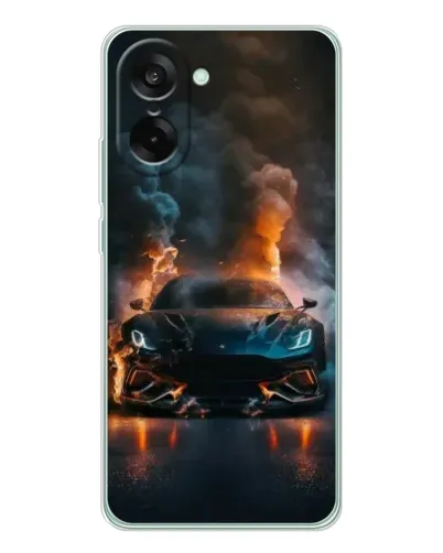 Чехол для OnePlus Nord CE 5 с картинкой «Lamborghini дымная эстетика»