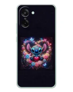 Чохол для OnePlus Nord CE 5 з картинкою «Stitch у квітах»