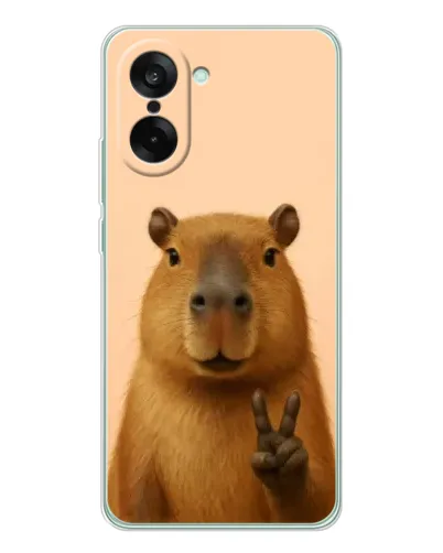 Чехол для OnePlus Nord CE 5 с картинкой «Капибара виктория»