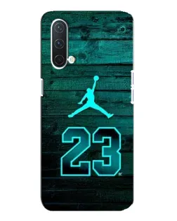 Чехол для OnePlus Nord CE 5G с картинкой «Jordan Cyan 23»