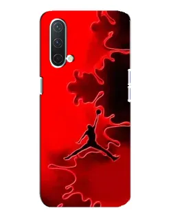 Чехол для OnePlus Nord CE 5G с картинкой «Jordan Red Smoke»