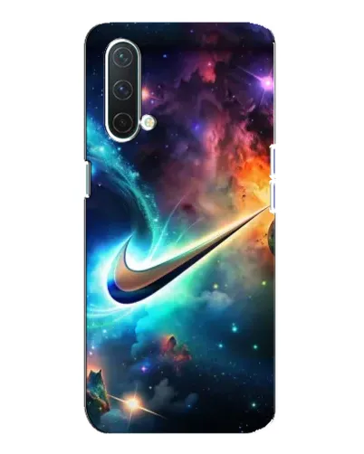 Чехол для OnePlus Nord CE 5G с картинкой «Космический Nike Swoosh»