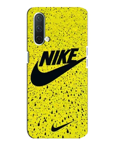 Чехол для OnePlus Nord CE 5G с картинкой «Желтый текстурный Nike»