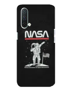 Чехол для OnePlus Nord CE 5G с картинкой «NASA — шагаем по Луне»