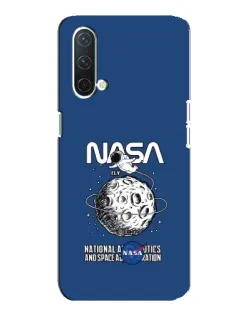 Чехол для OnePlus Nord CE 5G с картинкой «NASA — лунная миссия»