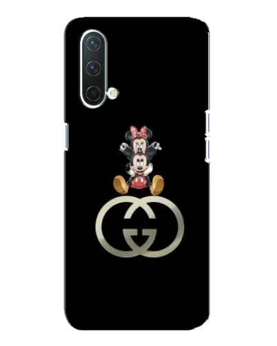 Чехол для OnePlus Nord CE 5G с картинкой «Минни Маус на лого»